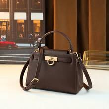 New Premium Fashion Versatile Handbag With Vintage Metal Ring Design Women's Small Square Bag - Multicolor - View 15