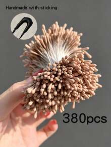 1束 400/100支 2mm 人造花蕊，家居花藝手工裝飾，仿真花蕊，人造珍珠光澤花粉雌蕊，聖誕婚禮花藝手工裝飾，婚禮藝術雕塑，花藝布置，雕塑，造型，學校與居家DIY，適用於花束、胸花、花環、桌面中心裝飾 - 彩色 - 查看 15
