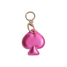 Llavero de cuero PVC 3D con forma de pica, portatarjetas de acceso, funda protectora para AirTag, colgante para bolso, regalo creativo, colgante para llaves de coche - Multicolor - Ver 14