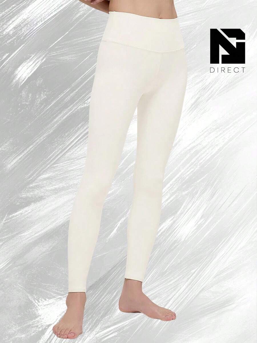 High-Waist Airbrush Legging - Ivory - View 1