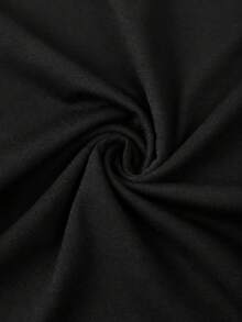 Camiseta Transpirable y Elástica para Niñas ROOBEN con Estampado de Alfabeto Colorido - Top Casual de Cuello Redondo para Verano, ROOBEN - Negro - Ver 5