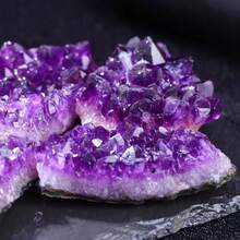 2件組精美紫水晶原石，重量180-255克，適合寶石手工、製作紫水晶飾品、居家裝飾及打造獨特禮物 - 2件(120-170公克) - 查看 10