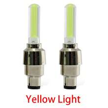Bicycle Valve Cap Light, LED Warning Light For Mountain Bike, Night Cycling Accessory, Rear Bicycle Light. - Apricot - View 2