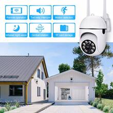 2 piezas Cámara de inteligente Full HD 1080P, Cámara IP inalámbrica para interiores, compatible solo con WiFi de 2.4GHz, cobertura de rotación horizontal de 355° + vertical de 90°, visión nocturna, seguimiento de movimiento, audio bidireccional, detección de personas, adecuada para sala de estar, monitoreo remoto de familia y mascotas - Blanco - Ver 12