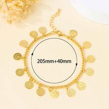 Dubai Fashion Anklet Bracelet 21k Gold Plated Arabic Islamic Vintage Coin Anklet Oman Women's Activity Party Lucky Accessory - Anklet - View 16