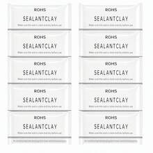 10 Pack White Seal Putty Waterproof Duct Seal Repair Sealing Clay,Cement Crack Filler,Plumbers Putty,Quick Mending Mud For Drain Connection, Wall Hole, Air Conditioning Hole Waterproof Seal Putty - 10pcs - View 9