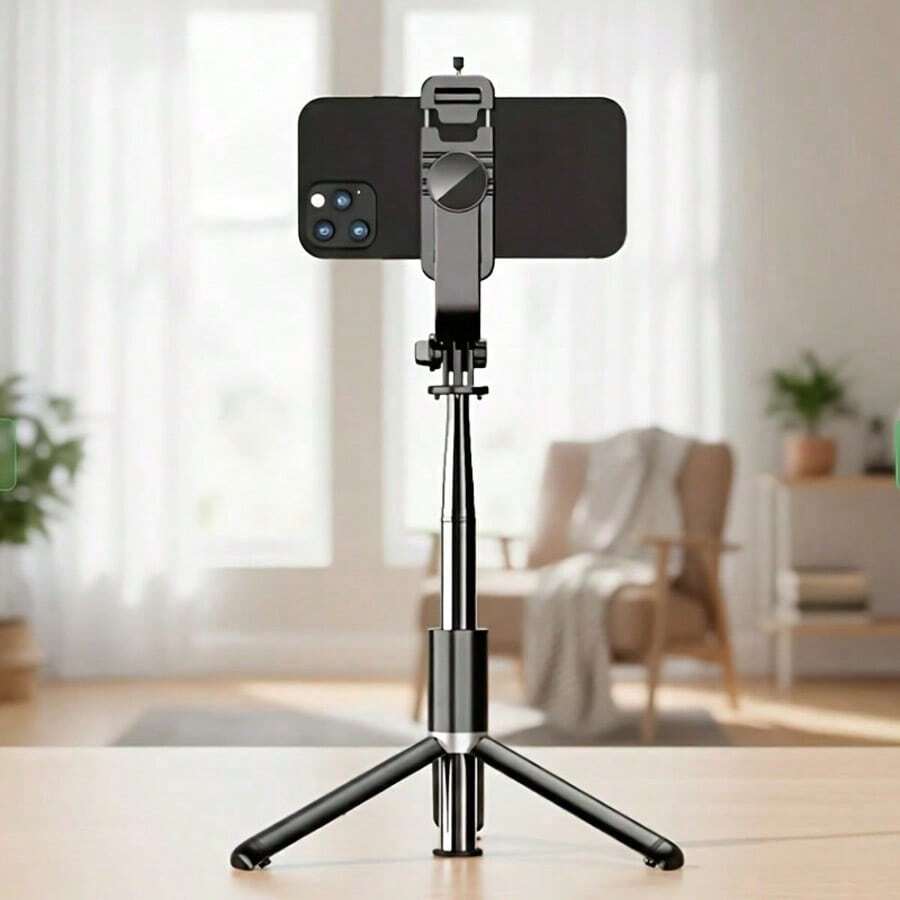Professional Extendable Phone Selfie Stick, 40-Inch Floor Stand With Wireless Remote Control, 360° Rotatable Stable Anti-Shake Handheld Monopod, Designed For Live Streaming, Travel, And Outdoor Vlogging, Compatible - View 1