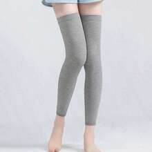 1 Pair Seamless Over-The-Knee Socks, Ultra-Thin Breathable Warm Leggings, Unisex Seamless Design, Suitable For Outdoor Casual Wear - Multicolor - View 11