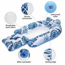 Inflatable Floating Lounge Chair, Suitable For Pool, Beach, Ocean Party, Leisure Gathering - Single Floating Seat - A - View 5