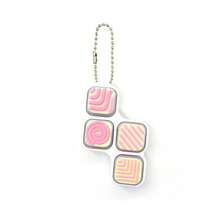 Minimalist 4-Key Linear Layout Keyboard Pendant, Simulated Mechanical Keycap Feel, Crisp Rebound Pressing Stress Relief Fidget Toy - Multicolor - View 4