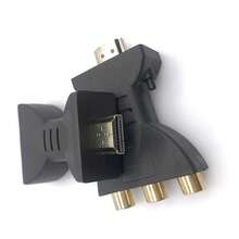 HDTV To 3 RCA Composite AV Adapter, Male To Female Audio Video Converter For TV Monitor, Plug And Play - View 4