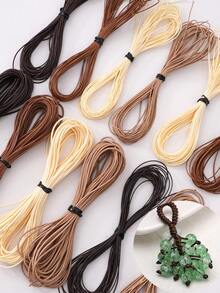 10M/Pack 1mm Waxed Cord Woven Rope -Non Elastic Handmade Bead String, Suitable For DIY Jewelry Making, Necklaces, Bracelets - Waxed Cord-1mm - View 2