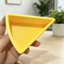 1 pieza Caja de almacenamiento de joyas con forma de queso lindo, organizador de escritorio de material PLA impreso en 3D, puede almacenar anillos/pendientes/collares, decoración de habitación estilo kawaii, bandeja de almacenamiento de accesorios pequeños para chicas - Amarillo - Ver 5