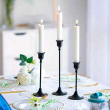30/12pcs Minimalist Single-Head Electroplated Iron Candle Holder Decor, Romantic European Style Home Candlelight Dinner Wedding Decoration, Table Centerpiece, Suitable For Various Holidays, Room Decor (Candles Not Included) - Multicolor - View 11