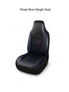 5-Seater/2-Seater/1-Seater Classic Universal PU Leather Front Car Seat Covers, Full Coverage PU Leather Front Seat Covers, High Back Bucket Seat Covers - Suitable For Most Cars - Line - View 24
