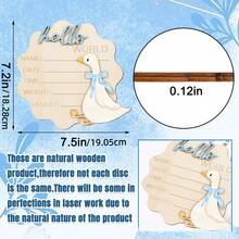 Wooden Baby Birth Announcement Sign Hello World Newborn Birth Announcement Board Baby Name Birth Announcement Sign Newborn Welcome Sign For Hospital - Bulletin Board - View 7
