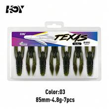 KINGDOM IRON FIST Texas Craw Soft Bait PVC Sinking Shrimp Lure 85/105mm 4.8/7.8g Cuttable Segmented Body Garlic Scent Realistic Swimming Claws For Bass Freshwater Saltwater Fishing - Multicolor - View 21