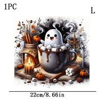 1/2/3PCS Halloween Ghost Pattern Heat Transfer Stickers DIY Iron-On Patches Durable Plastic T-Shirt Making Pillow Decoration Multi-Color Durable Washable Plastic DIY Stickers Suitable For Backpacks Throw Pillows Pants Sofa Covers Waterproof Fade-Resistant T-Shirt Printing Patches Image Only - Multicolor - View 8