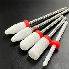 5Pcs Ceramic Nail Drill Bit Set, 3/32" Shank, Ideal For Buffing Nail Surfaces & Removing Nail - Multicolor - View 8
