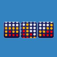 Small - Classic Board Game Four In A Row, Connect Four, Party Game, Fun Entertainment Game, Multiplayer Battle Game, Connect Game - Multicolor - View 8