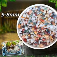 500g天然雨花石，彩色裝飾鵝卵石，適用於水族箱、烏龜缸造景、多肉盆栽、花瓶填充裝飾 - A - 查看 13