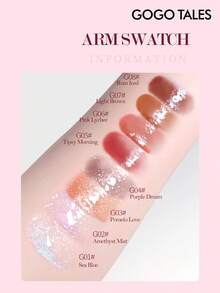 GOGO TALES Glass Moisturizing Lip Gloss, Containing Fine Shimmer, Creates Plump Hydrated Lips, Natural Bare-Faced Makeup For Fresh Healthy Look, Color-Enhancing Lipstick And Lip Tint, Suitable For Beginners And Everyday Light Makeup - G04# Purple Dream - View 9