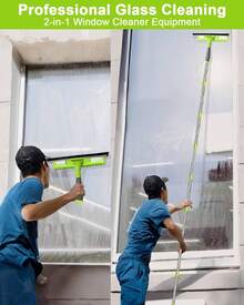 4.5M Telescopic Window Cleaning Kit – Extendable Long Reach Squeegee For High Windows, Solar Panels & Car Windscreen (UK) - A - View 5