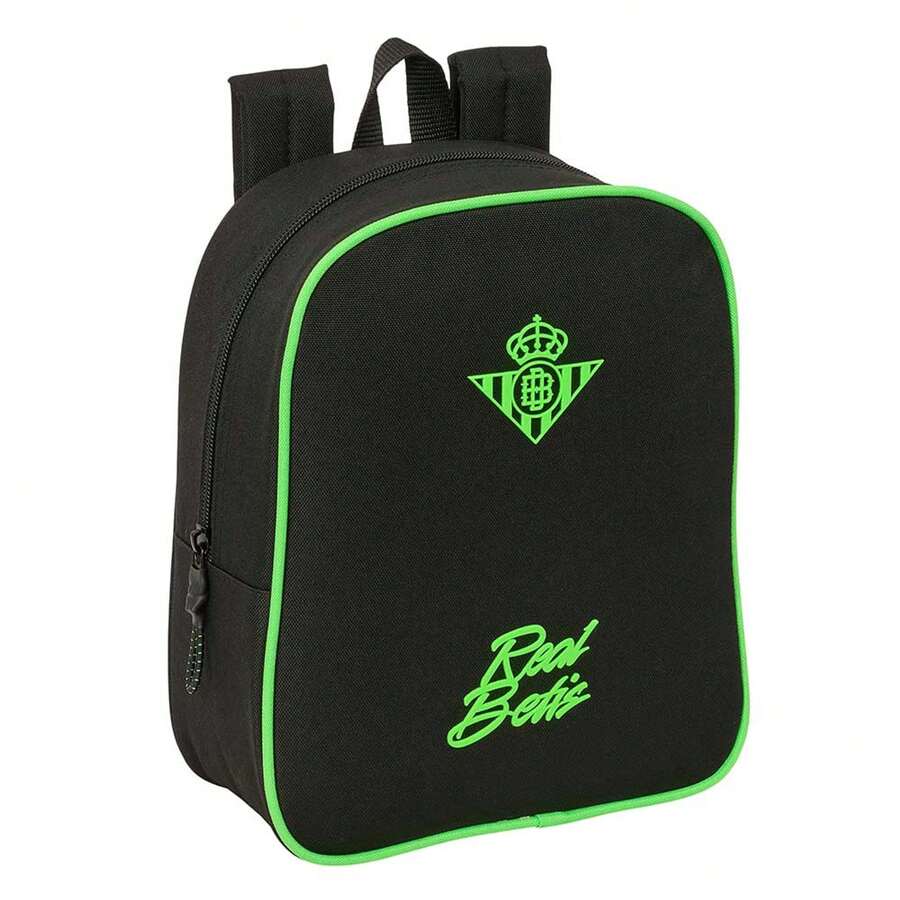 Real Betis Balompié | Betis Balompié School Backpack Adaptable To Trolley (Without Trolley) Water Resistant, Official License, 2 Large Compartments, Bottle Pocket - Adaptasi - Guarderí (4 - View 1