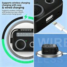 1pc Creative Radio Design TPU Soft Protective Case With Lock Buckle Stand For Airpodspro3 Bluetooth Earphones 4th Gen - Multicolor - View 3