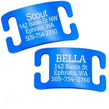 Custom Engraved Slide-On Pet ID Tag, Stainless Steel - Multicolor - View 9