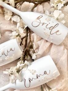 1pc Personalized Shatterproof Champagne Flute 6oz/170ml - Customized ...