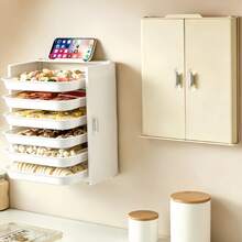 Stackable Pull-Out Vegetable Tray Organizer, Multi-Layer Kitchen Prep Rack With Smooth Sliding Drawers, Durable Plastic Storage Holder For Ingredients & Dishes - Multicolor - View 8