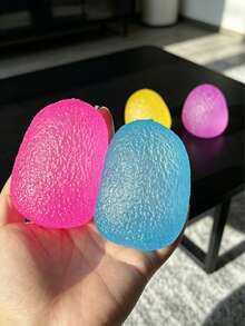 1PC Random Color Gummy Candy Shaped Squeeze Stress Relief Accessory, Soft TPR Jelly-Like Slow Rebound Squishy, Portable Relax Gadget, Cute Desktop Ornament, Ideal Holiday & Back To School Present For Teens And Adults - Multicolor - View 5