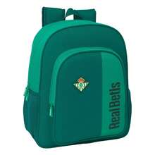 Real Betis Balompié | Betis Balompié School Backpack Adaptable To Trolley (Without Trolley) Water Resistant, Official License, 2 Large Compartments, Bottle Pocket - Adapt - Junior (2) - View 1