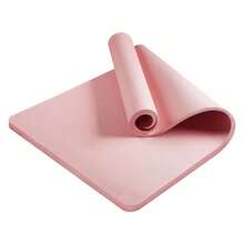 8mm Thick Premium Yoga Mat, Non-Slip Cushioned Exercise Mat, Knee Support Fitness Mat For Yoga Pilates Stretching Floor Workouts - Pink - View 4