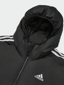 Adidas/Authentic Men's Warm Sports Hooded Padded Coat KF6755 - Black - View 3