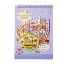 8 Types/Book Scene Sticker Book, DIY House Stickers, Includes 8 Materials, 8 Scenes, Comes With Tweezers, Storage Landscape Stickers, Scenery Stickers, Craft Stickers, Craft Sorted Small House Scenes, Reusable, Back To School Gift Set, Holiday Gift, New Year Gift - B - View 10