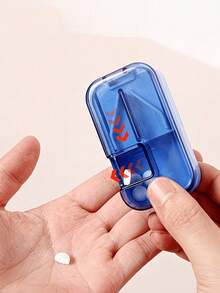 Sparkling Rhinestone Portable Pill Organizer, Daily Travel Portable Pill Box, Rhinestone Pill Box With Secure Storage Compartment,Travel Pill Box Container, Suitable For Vitamins,Supplements, Other Small Itemsl,Must - Have Medical Accessory - Multicolor - View 2