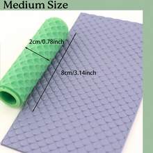 龍鱗紋理黏土滾輪 聚合物黏土 3D 壓紋滾輪 DIY 陶藝與陶瓷紋理工具 手作工藝圖案滾輪 - dragon scale - 查看 8