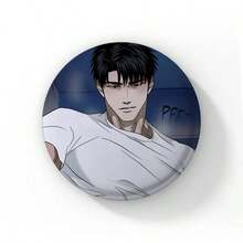 58mm 新款韓系 BL 漫畫《Shutline》軟質鈕扣徽章 男愛漫畫 Gillan Jake Moon Shingun 動漫胸章 粉絲收藏 - 58 mm - 查看 11