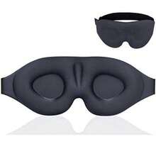 Masque de sommeil 3D contouré, protection des yeux & blocage de la lumière, zéro pression sur les globes oculaires, protection des cils, mousse à mémoire de forme respirante, équipement d'aide au sommeil unisexe - A - Voir 12
