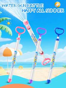 120-Hole Summer Pull-Out Firework Water Gun, Featuring Outer Shell And Handle Design, Large Water Storage Capacity, Suitable For Lawn, Beach, Water Park And Swimming Pool - 彩色 - 查看 1