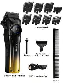 CRASTS Professional Electric Hair Clipper, Rechargeable Hair Trimmer For Hair Salon And Barbershop, Long Battery Life Hair Clipper - View 2