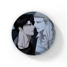 58mm 新款韓系 BL 漫畫《Shutline》軟質鈕扣徽章 男愛漫畫 Gillan Jake Moon Shingun 動漫胸章 粉絲收藏 - 58 mm - 查看 10