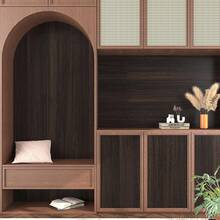 1 Roll Self-Adhesive Wood Grain Wallpaper - PVC Self-Adhesive Removable Wallpaper, Suitable For Cabinets, Furniture, Tables, Walls - Thickened Waterproof Vinyl Material, Easy To Apply And Remove - Home Decor, Room Renovation, Spring Refresh, DIY Decorative Stickers, Wall Panels, Wood Grain Peel And Stick Wallpaper - Black Walnut - View 7