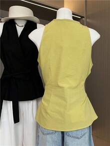 Women Tank Tops & Camis - Yellow - View 7