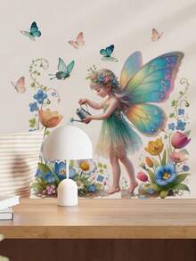 Various Watercolor Fairy, Wheat Field, Lion, Fish Toilet Stickers - Waterproof, Moisture-Proof, Removable Self-Adhesive Stickers, Fairy Tale, Pastoral, Ocean Art Style, DIY Free Combination Decals, Bathroom Toilet Lid And Wall Decoration - Toilet Stickers - View 6