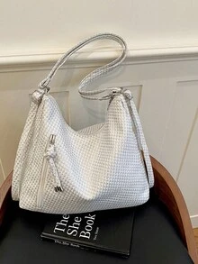 Large Capacity Korean Style Backpack New Crossbody Bag Fashion Versatile Commuter Shoulder Tote Bag - White - View 11