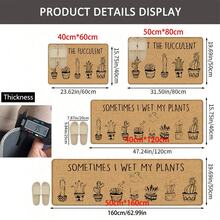 1pc, Home Decor, Sunflower Pattern Print, Linen Kitchen Rug, Kitchen Mat, Floor Mat, Bathroom Mat, Door Mat, 3D Print Rectangular, Suitable For Living Room, Bedroom, Hallway, Bathroom, Laundry Room - Polyester Rug, Suitable For Indoor And Outdoor Home Decoration - Multicolor - View 11
