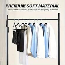 10/20/50 Pack Premium Velvet Hangers, Non-Slip Clothes Hangers With Swivel Metal Hooks, Space Saving Closet Organizer For Shirts, Dresses, Pants, Black - View 3